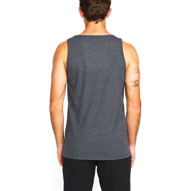 Volcom Solid Heather Tank Top - Dark Black Heather