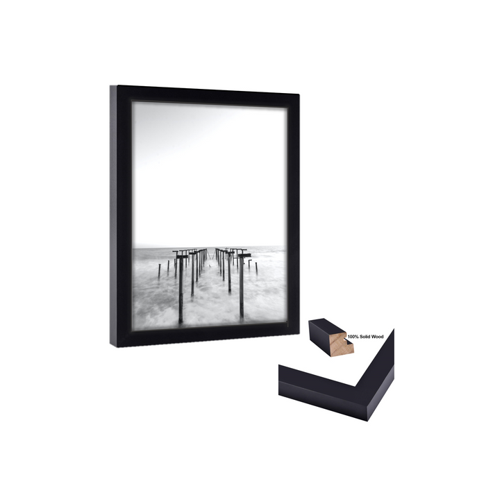 38x21 PIcture Frame Black Wood 38x21 Picture or poster print
