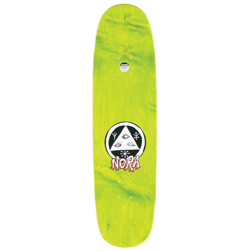 Welcome Teddy Nora Vasconcellos On Sphynx Skateboard Deck - Teal/Purple Gradient Stain - 8.80"