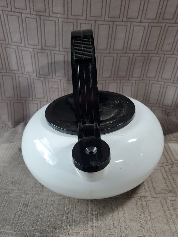 White Enamel Teapot