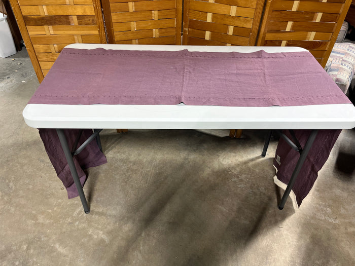 Williams Sonoma Cloth Table Runner, Purple, 108"x18"
