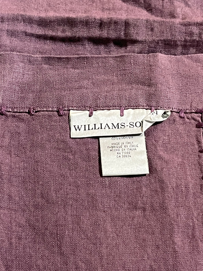 Williams Sonoma Cloth Table Runner, Purple, 108"x18"
