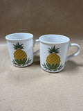 Williamsburg Pineapple Coffee Mugs - Pair