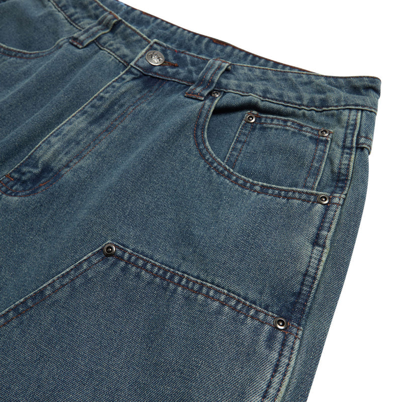 WKND Damn Near Carpenter Shorts - Washed Medium Blue