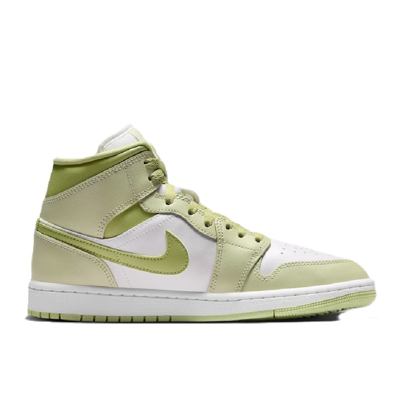 Women's Air Jordan 1 Mid Olive Aura/Sail-Lawn (BQ6472 302)