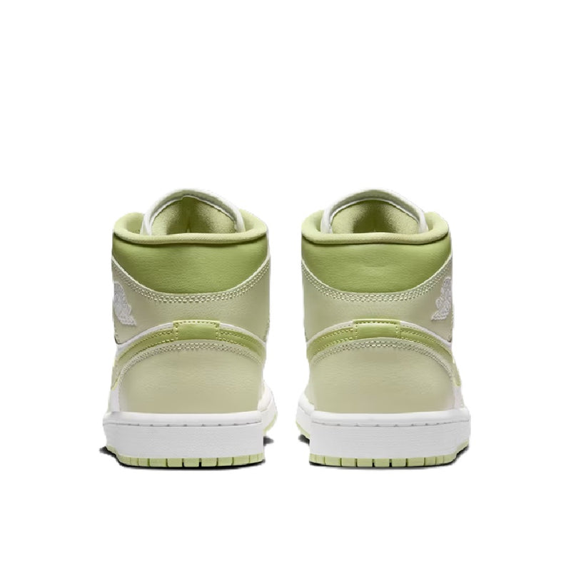 Women's Air Jordan 1 Mid Olive Aura/Sail-Lawn (BQ6472 302)
