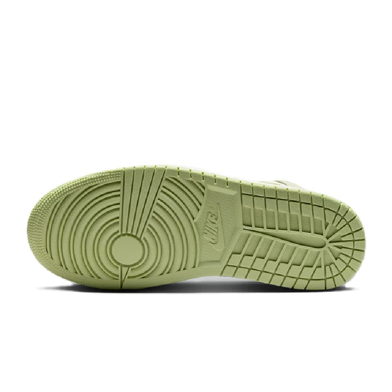 Women's Air Jordan 1 Mid Olive Aura/Sail-Lawn (BQ6472 302)