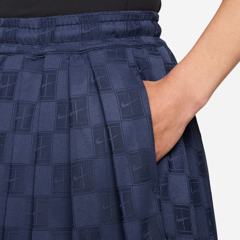 Women's Court Court Collection Dri-FIT High-Waisted Tennis Shorts in Midnight Navy