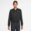 Women's Dri-FIT One Full-Zip French Terry Hoodie in Black/White
