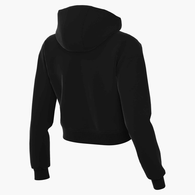 Women's Dri-FIT One Full-Zip French Terry Hoodie in Black/White