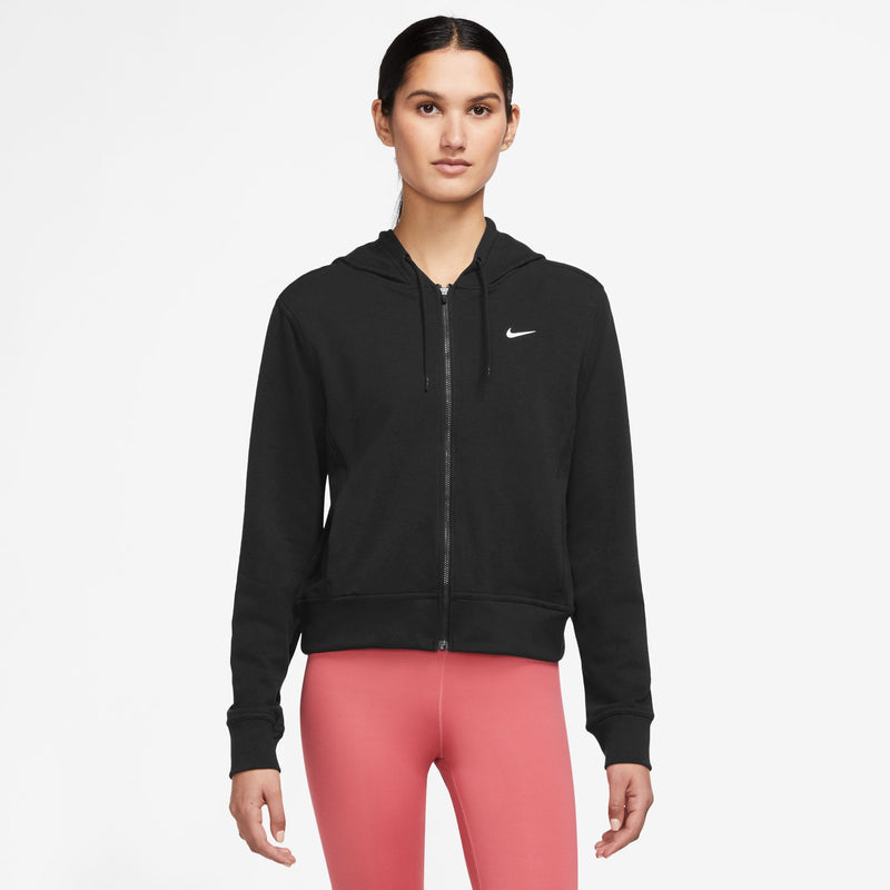 Women's Dri-FIT One Full-Zip French Terry Hoodie in Black