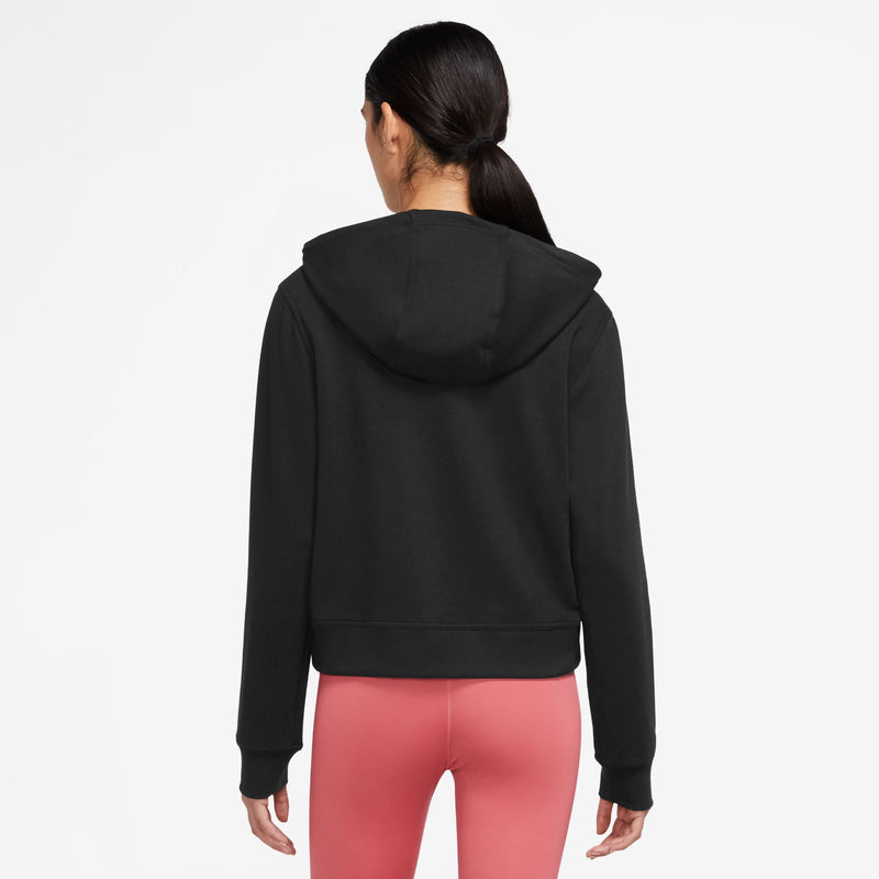 Women's Dri-FIT One Full-Zip French Terry Hoodie in Black