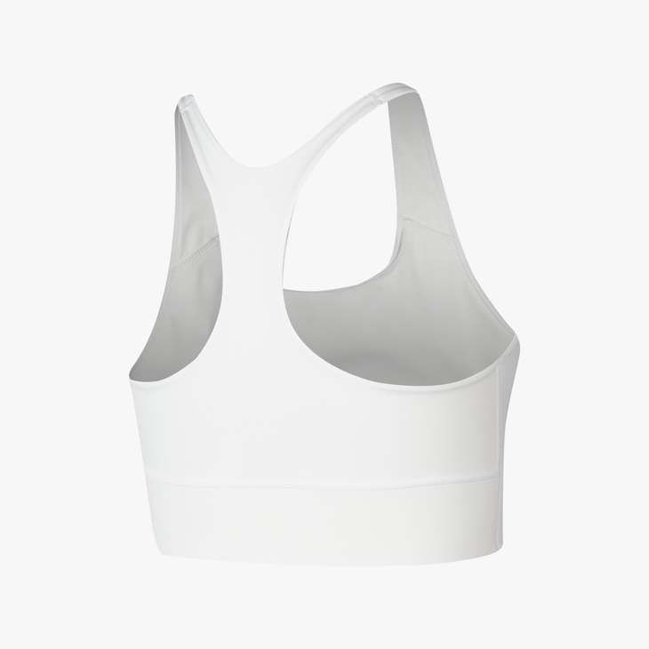 Women's Dri-FIT Swoosh Medium-Support 1-Piece Pad Sports Bra in White/Black