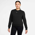 Women's French Terry Crew Neck Sweatshirt in Black/White