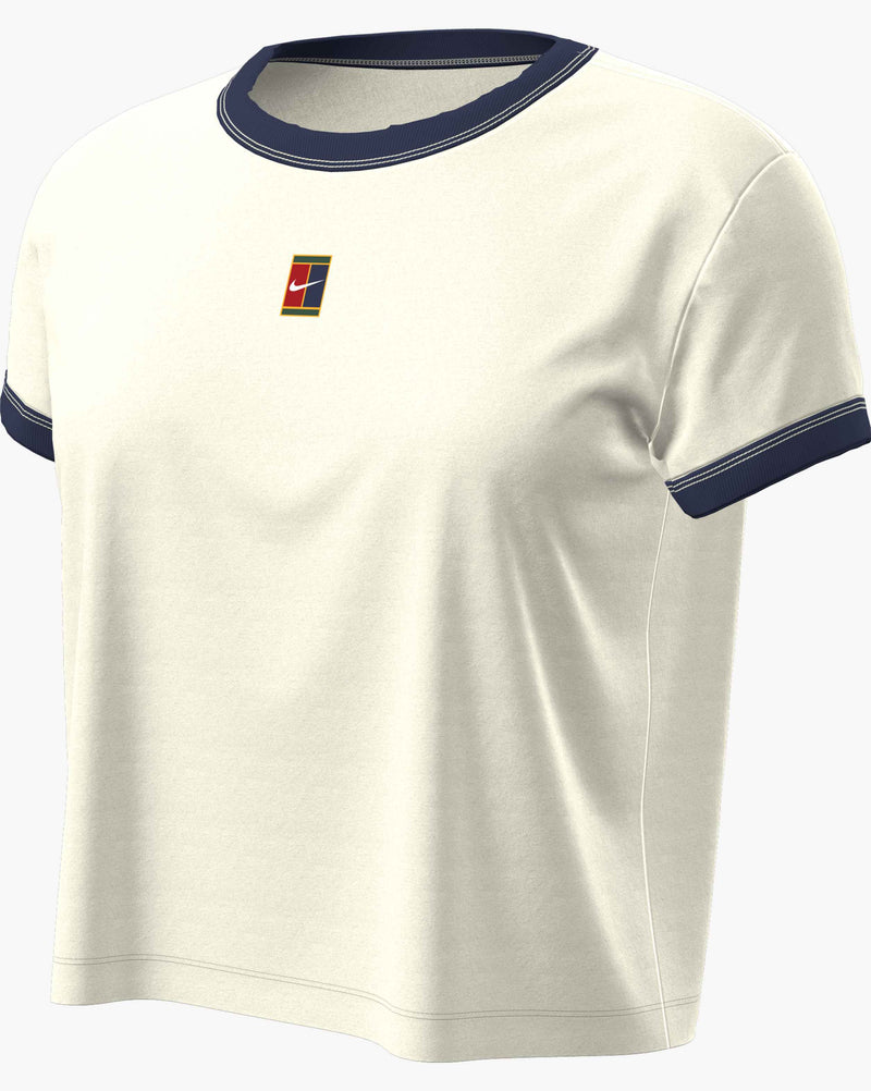 Women's Heritage Short-Sleeve Tennis T-Shirt in Sail/Midnight Navy
