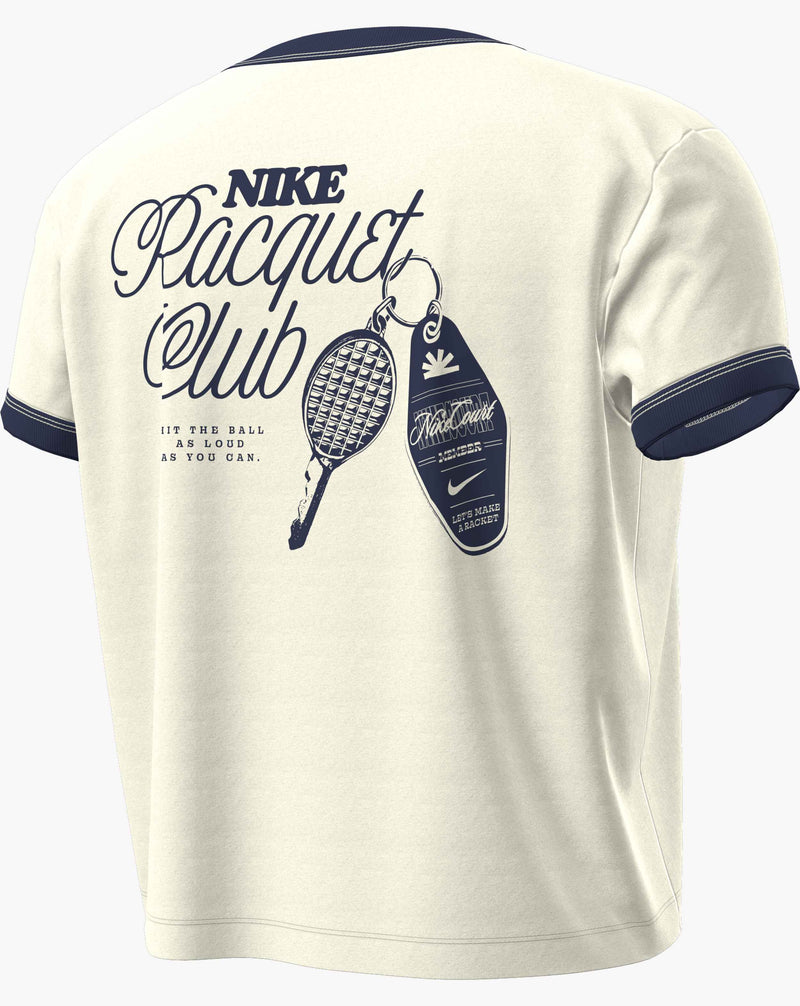 Women's Heritage Short-Sleeve Tennis T-Shirt in Sail/Midnight Navy