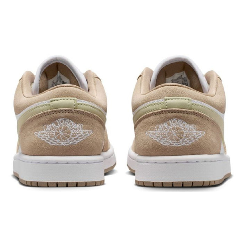 Women's Jordan 1 Low Khaki/White-Olive Aura-Sail (DC0774 204)