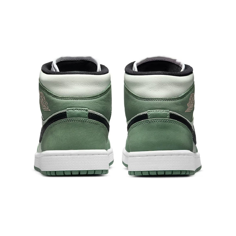 Women's Jordan 1 Mid SE Dutch Green/Black-Barely Green (CZ0774 300)