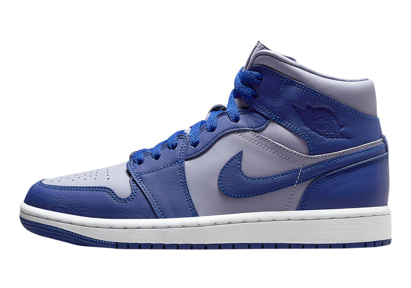 Women's Jordan 1 Mid SE Iron Purple/Deep Royal Blue (DH7821 500)