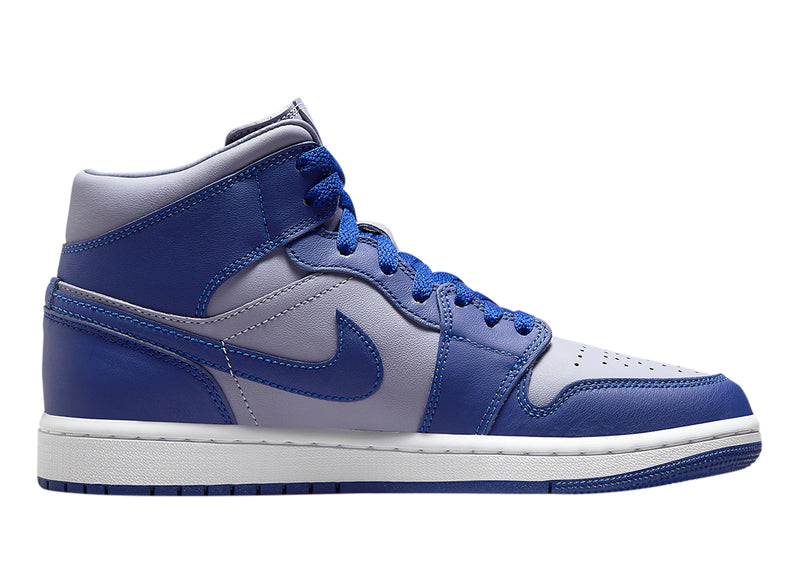 Women's Jordan 1 Mid SE Iron Purple/Deep Royal Blue (DH7821 500)