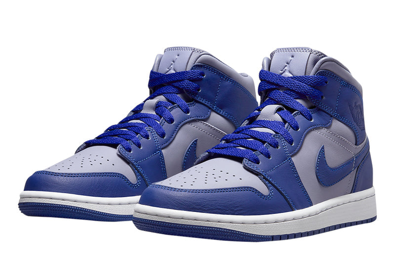 Women's Jordan 1 Mid SE Iron Purple/Deep Royal Blue (DH7821 500)