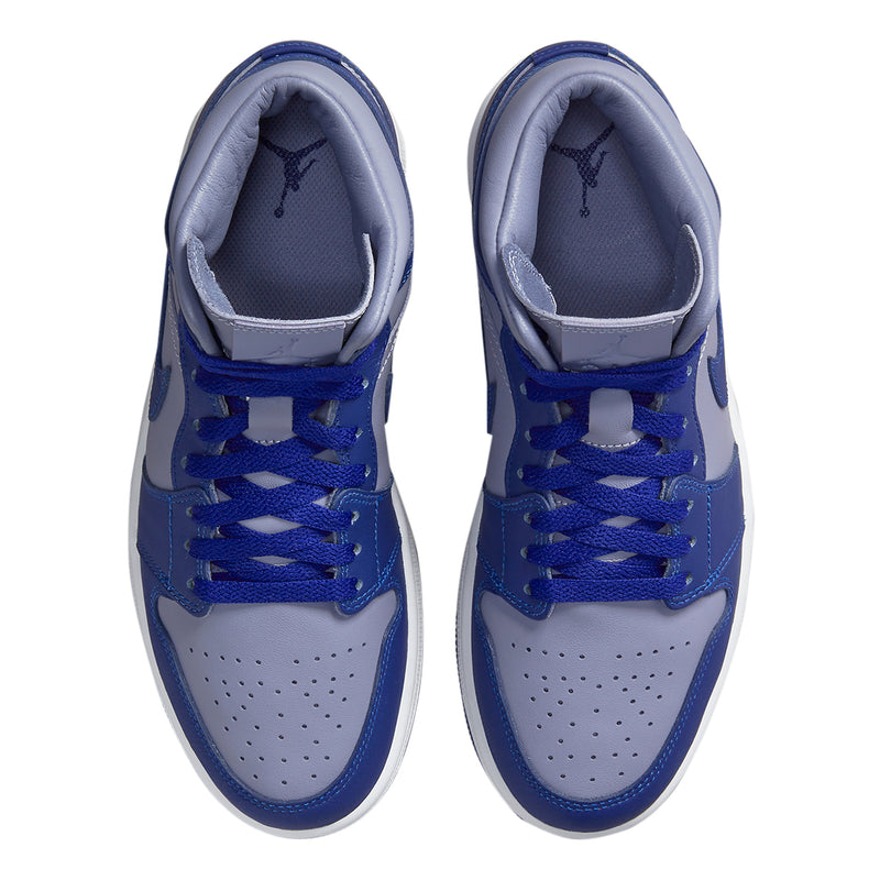 Women's Jordan 1 Mid SE Iron Purple/Deep Royal Blue (DH7821 500)
