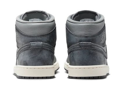 Women's Jordan 1 Mid SE Smoke Grey/Off Noir-Sail (FJ3448 001)