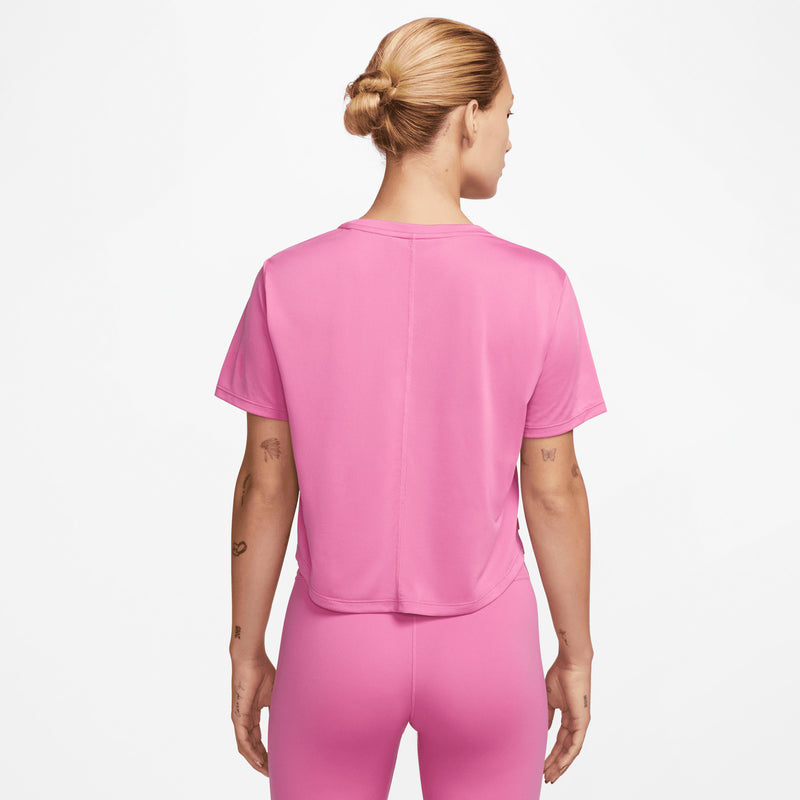 Women's One Classic Dri-FIT Short-Sleeve Top in Cosmic Fuchsia/White