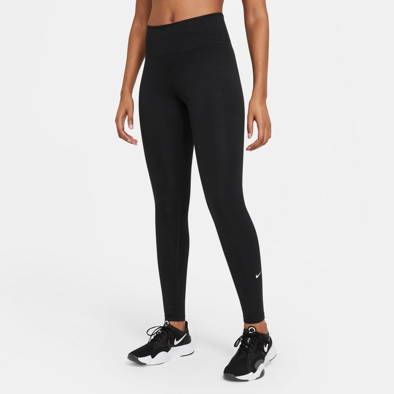 Women's One Mid-Rise Leggings in Black/White