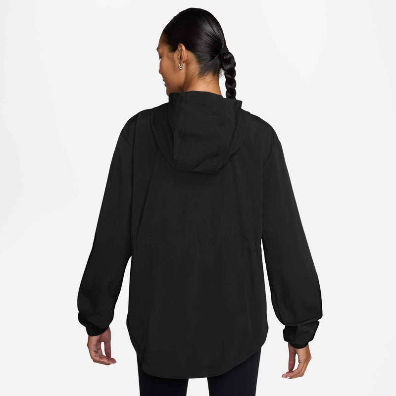 Women's One UV Hooded Training Jacket in Black/White