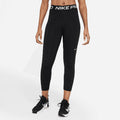 Women's Pro Mid-Rise Crop Mesh-Panel Leggings in Black/White