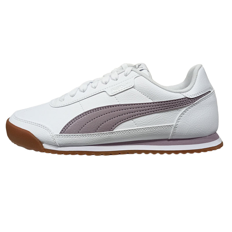Women's Puma Turino II Puma White-Plum Jam-Silver (403041 26)