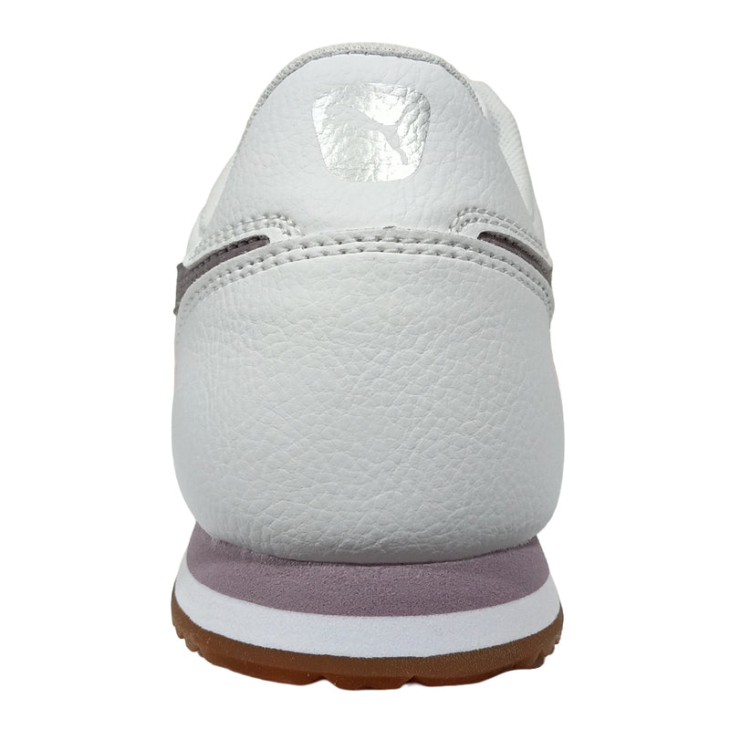 Women's Puma Turino II Puma White-Plum Jam-Silver (403041 26)