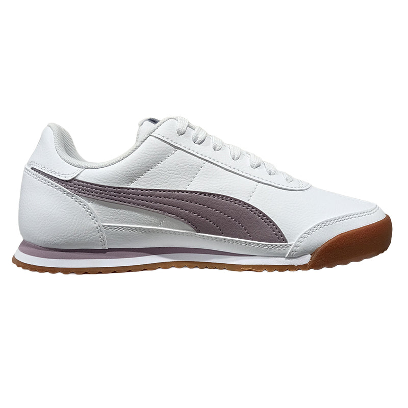 Women's Puma Turino II Puma White-Plum Jam-Silver (403041 26)