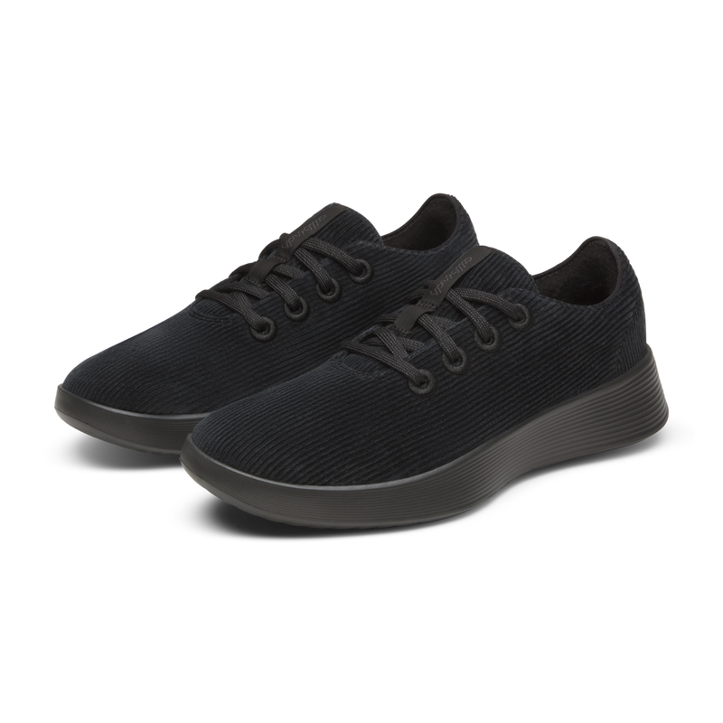 Women's Runner Go - Corduroy - Natural Black (Dark Grey Sole)