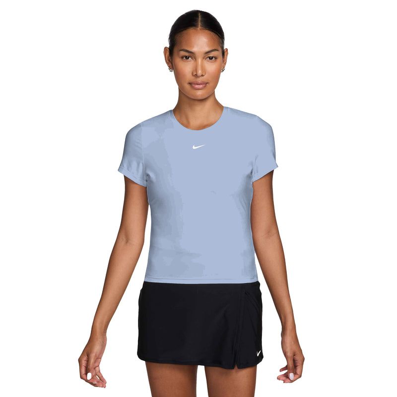 Women's Sportswear Chill Terry Dress in Hydrogen Blue/Hydrogen Blue/White