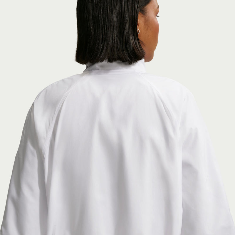 Women's Sportswear Oversized UV Track Jacket in White/Black