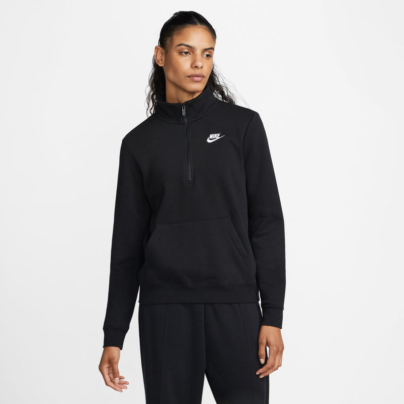 Women's Sportswear Phoenix Fleece Over-Oversized Pullover Hoodie in Black/White