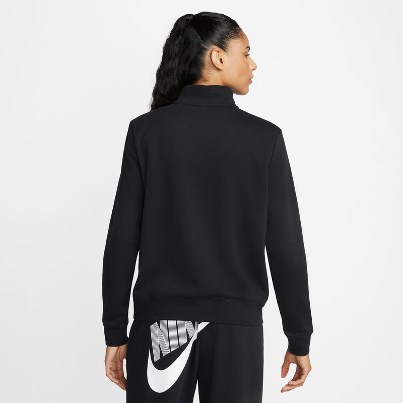 Women's Sportswear Phoenix Fleece Over-Oversized Pullover Hoodie in Black/White