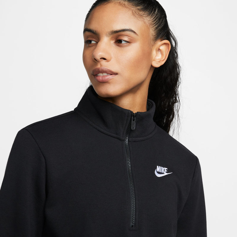 Women's Sportswear Phoenix Fleece Over-Oversized Pullover Hoodie in Black/White