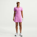 Women's Summer Victory Polo Dress in Lt Magenta/White