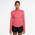 Women's Swift Dri-FIT UV 1/4-Zip Running Top in Sea Coral/Reflective Silv