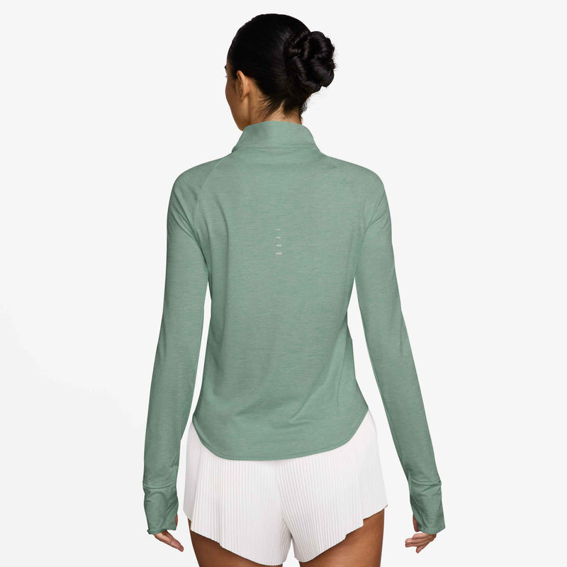 Women's Swift Dri-FIT UV 1/4-Zip Running Top in Steam/Reflective Silv