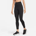 Women's Therma-FIT One High-Waisted 7/8 Leggings in Black/White