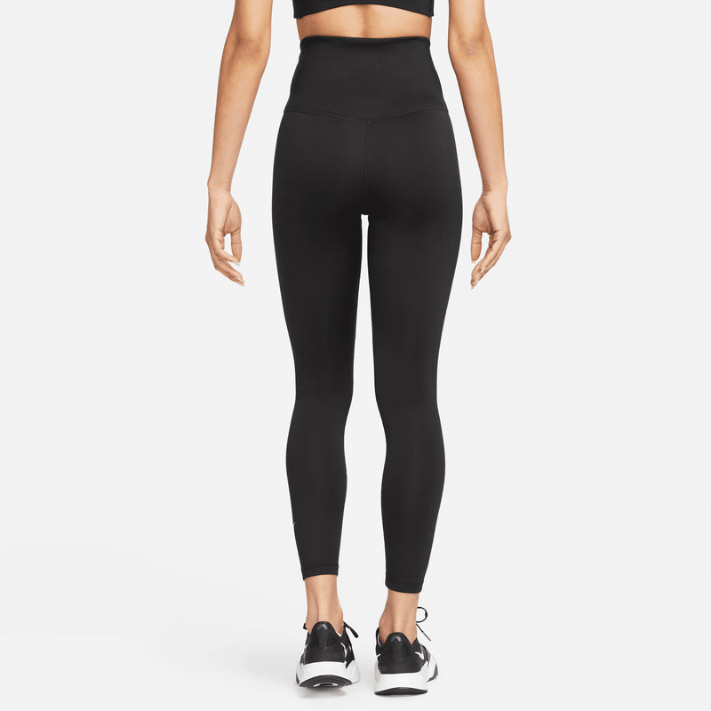Women's Therma-FIT One High-Waisted 7/8 Leggings in Black/White