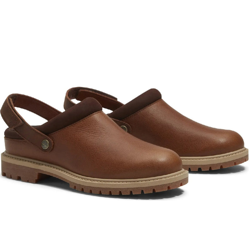 Women's Timberland Premium Clog Shoe Rust Full Grain (TB0A2PSB EM6)