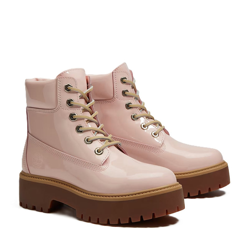 Women's Timberland Stone Street 6 In Lace WP Light Pink Platform Boot (TB0A2H3C A5H)