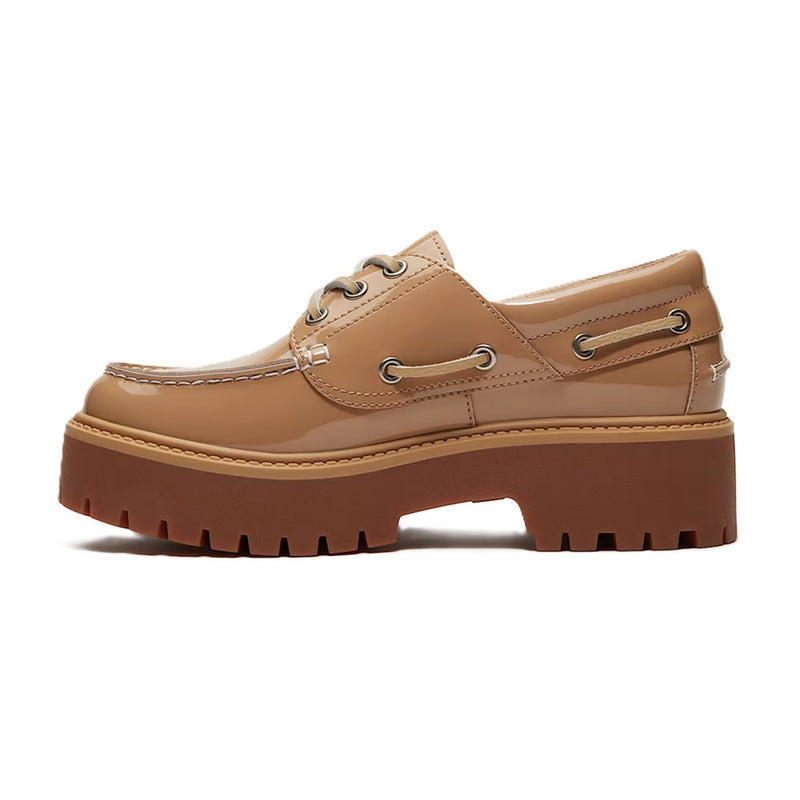 Women's Timberland Stone Street Platform Boat Shoe Beige (TB0A2GVF AKJ)