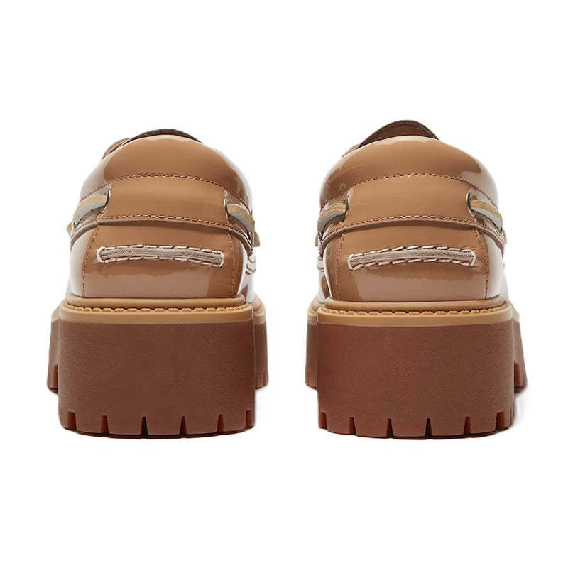 Women's Timberland Stone Street Platform Boat Shoe Beige (TB0A2GVF AKJ)