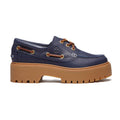 Women's Timberland Stone Street Platform Boat Shoe Dk Blue (TB0A2GVF EP1)